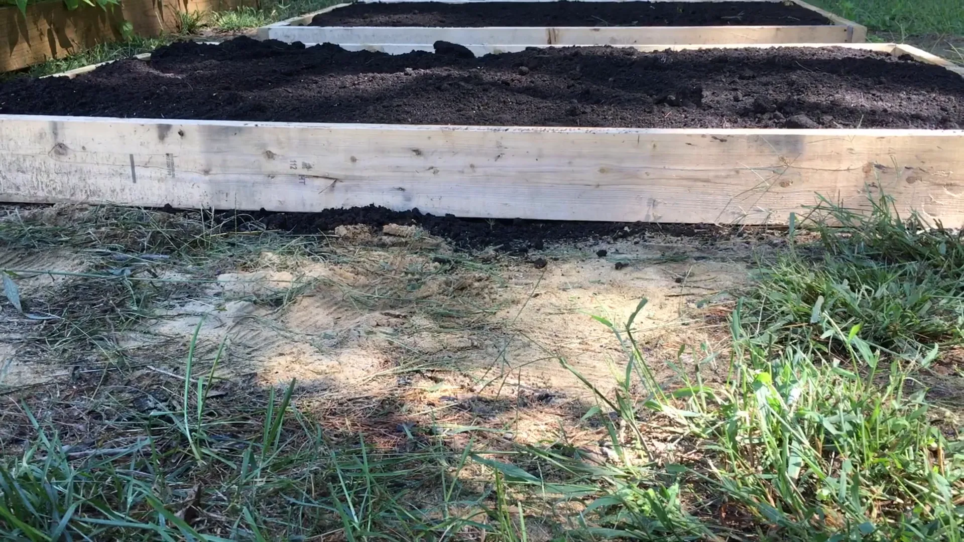 Preparing new garden beds for winter garden